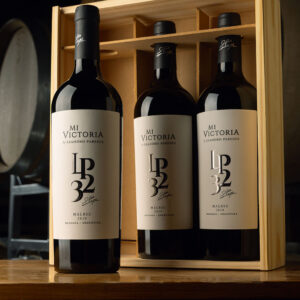LP32 caja de madera x3 botellas